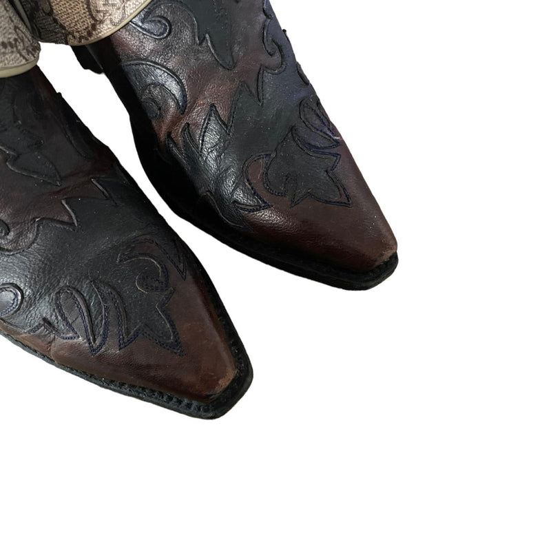 6.5 Two Toned Tooled & Designer Canty Boots®