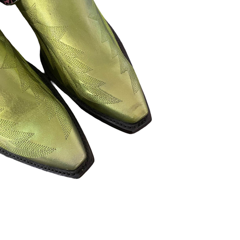 8.5 Metallic Green & Designer Canty Boots®