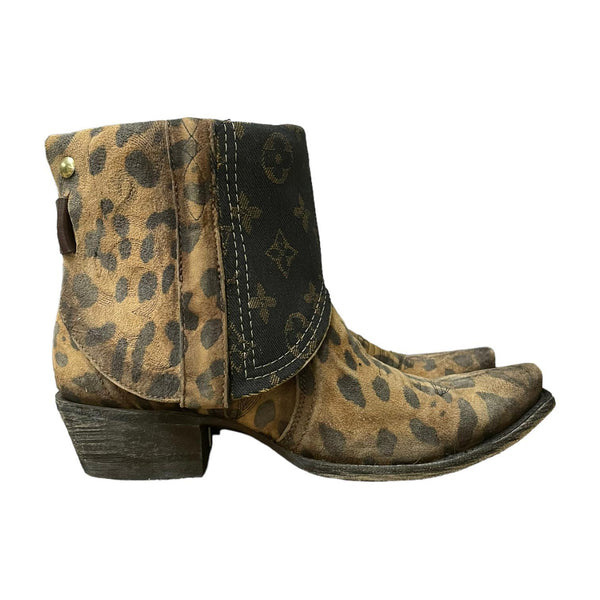 8.5 Leopard & Designer Denim Canty Boots®