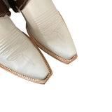 6.5 White & Hair-on Hide Canty Boots®