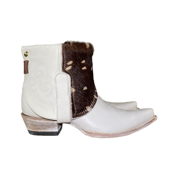 10 White & Hair-on Hide Canty Boots®