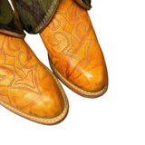 6.5 Marbled Tan Stacked Heel & Camo Hair-on Hide Canty Boots®