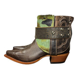 8 Brown & Camo Hair-on Hide Canty Boots®