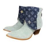 11 Baby Blue Rough Out & Designer Denim Canty Boots®