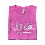 Pink Evolution of Boots Tee