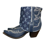 11 Embroidered Blue & Designer Denim Canty Boots®