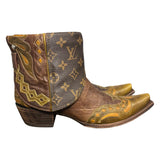 9.5 Tricolor Tooled & Designer Canty Boots® with Spiny Oyster Concho