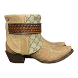 8.5 Embroidered Tan & Designer Canty Boots®