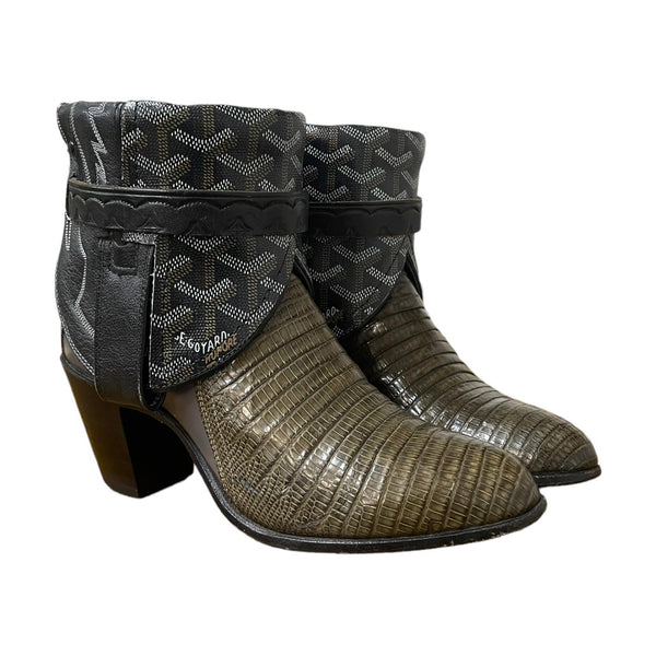 5 Exotic Green & Black Designer Canty Boots®