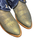 8.5 Gold Glitter & Designer Denim Canty Boots®