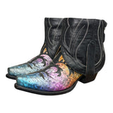 6.5 Black & Multicolor Shimmer Canty Boots®