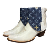 10 White & Designer Denim Canty Boots®