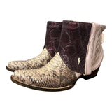 9.5 Exotic Pink & Purple Canty Boots® with Lightning Bolt