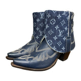 11 Embroidered Blue & Designer Denim Canty Boots®