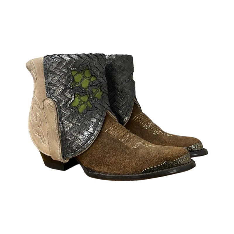 6 Two Toned & Silver Canty Boots®