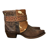 10 Brown & Spotted Hair-on Hide Canty Boots®