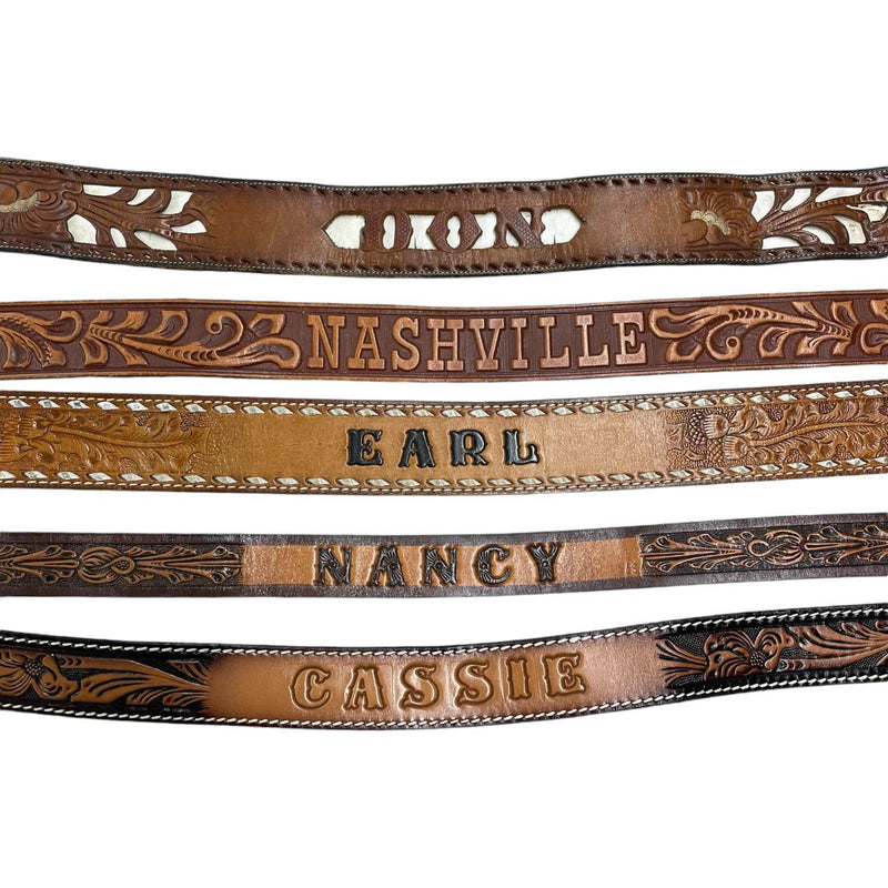 Vintage Name Belts