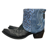 9.5 Two Toned & Blue Leopard Canty Boots®