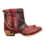 8 Embroidered Red & Tooled Leather Canty Boots®