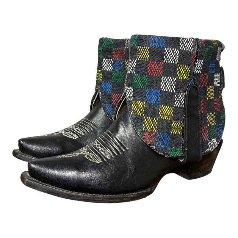 8 Black & Full Designer Denim Canty Boots®
