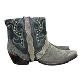 8.5 Black & Greenish Rough Out Canty Boots®
