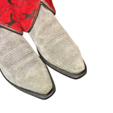 9 Gray Rough Out & Horse Print Canty Boots®