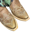 10 Embroidered Brown & Camo Hair-on Hide Canty Boots®