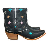 9 Black & Metallic Star Inlay Canty Boots®