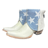 10 White & Star Denim Canty Boots®