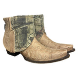 10 Embroidered Tan & Camo Denim Pockets Canty Boots®