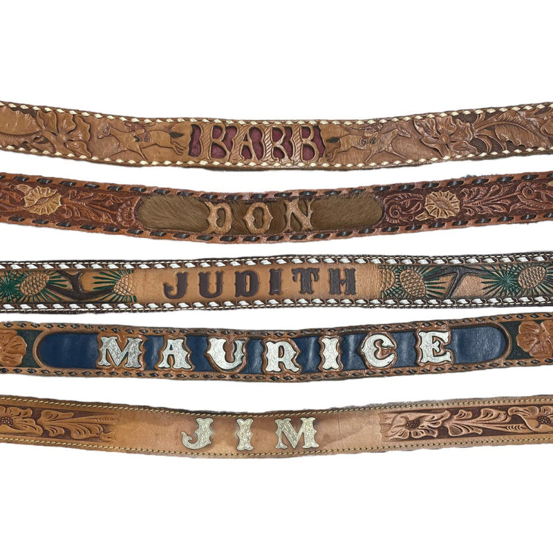 Vintage Name Belts