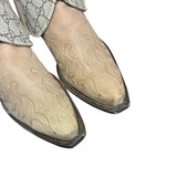 8.5 Embroidered Tan & Designer Canty Boots® with Heart Inlay