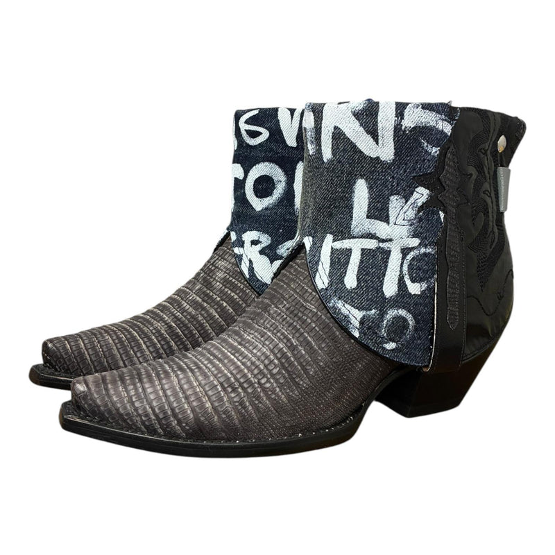 8 Black Exotic & Designer Denim Canty Boots®