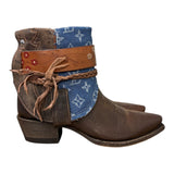 7.5 Brown & Designer Denim Canty Boots®