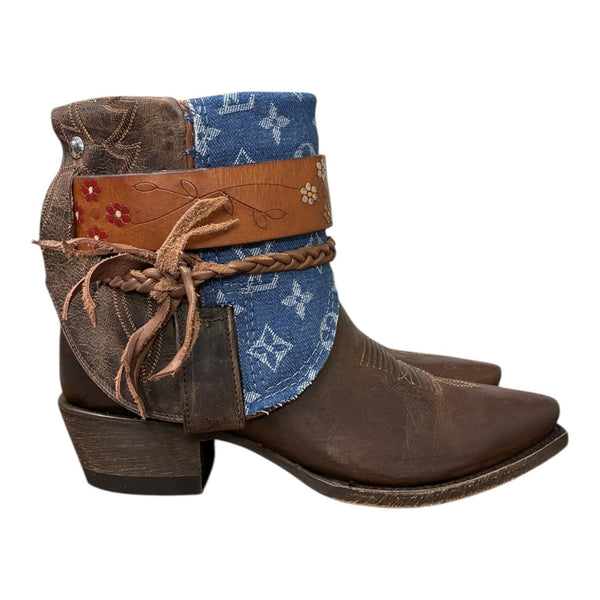 7.5 Brown & Designer Denim Canty Boots®