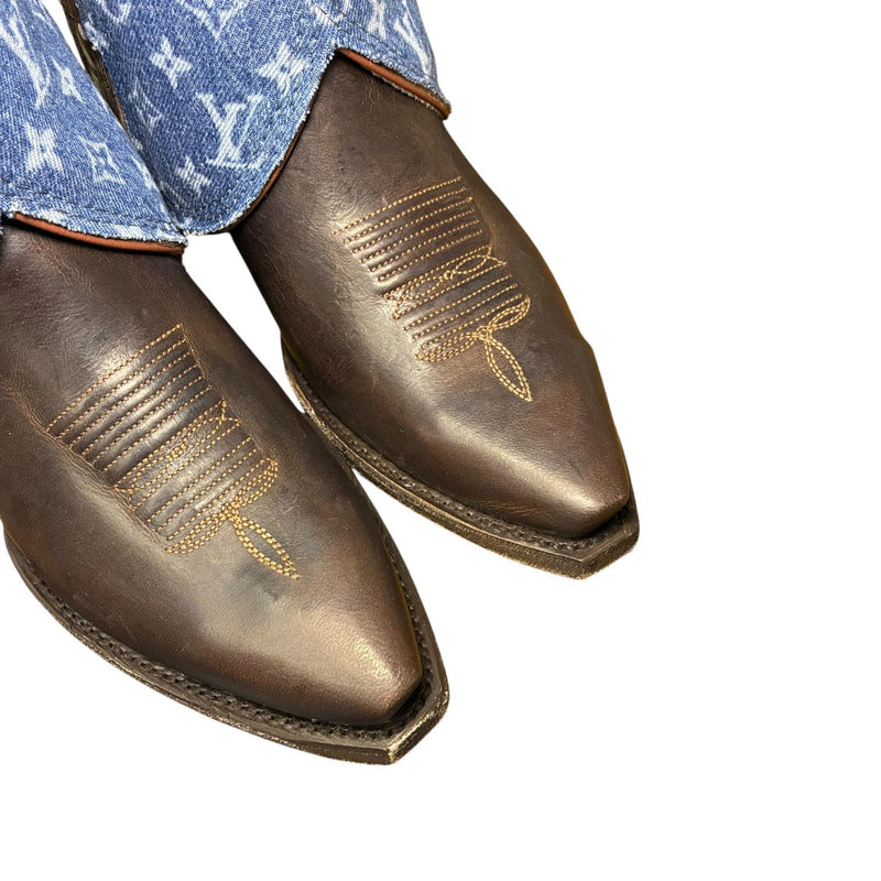 9.5 Brown & Designer Denim Canty Boots®
