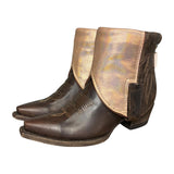 6.5 Brown & Shimmery Leather Canty Boots®
