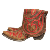 7.5 Brown & Red Inlay Canty Boots®