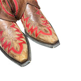 7.5 Brown & Red Inlay Canty Boots®