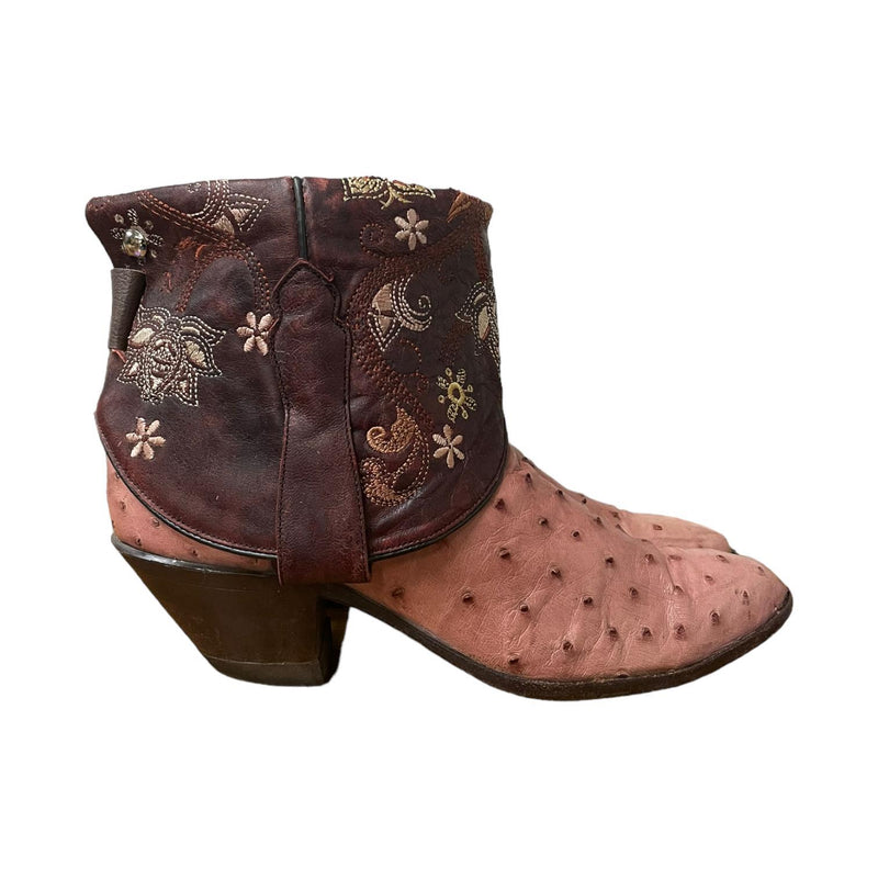 7 Exotic Pink & Embroidered Floral Canty Boots®
