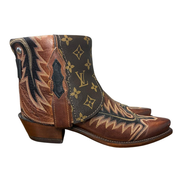 7.5 Embroidered Brown & Designer Canty Boots®