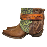 9 Brown & Green Leopard Canty Boots®