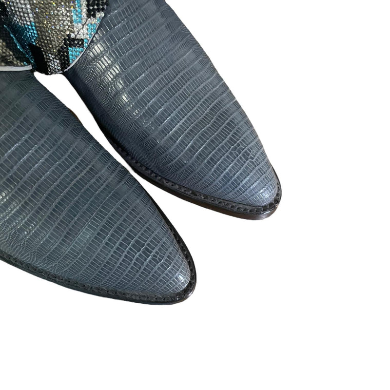 8 Two Toned Exotic & Blue Camo Crystals Canty Boots®