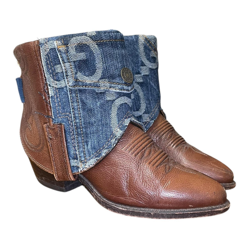 6.5 Brown & Designer Denim Canty Boots®