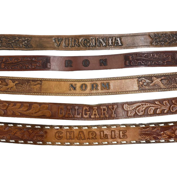 Vintage Name Belts