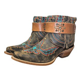 6.5 Brown & Multicolor Embroidered Canty Boots®