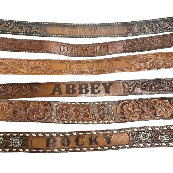 Vintage Name Belts