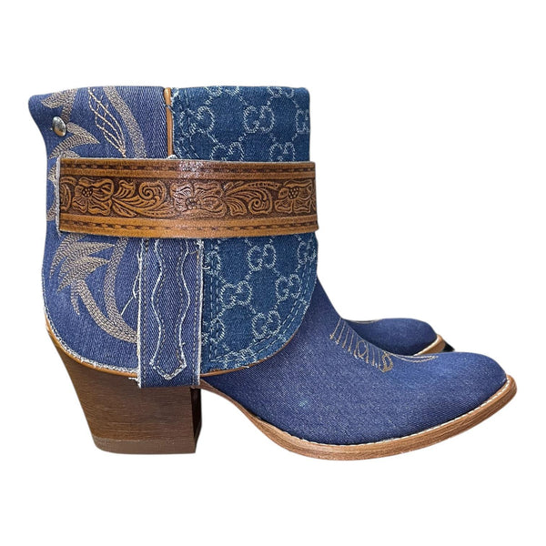 10 Embroidered Denim Textile & Designer Denim Canty Boots®