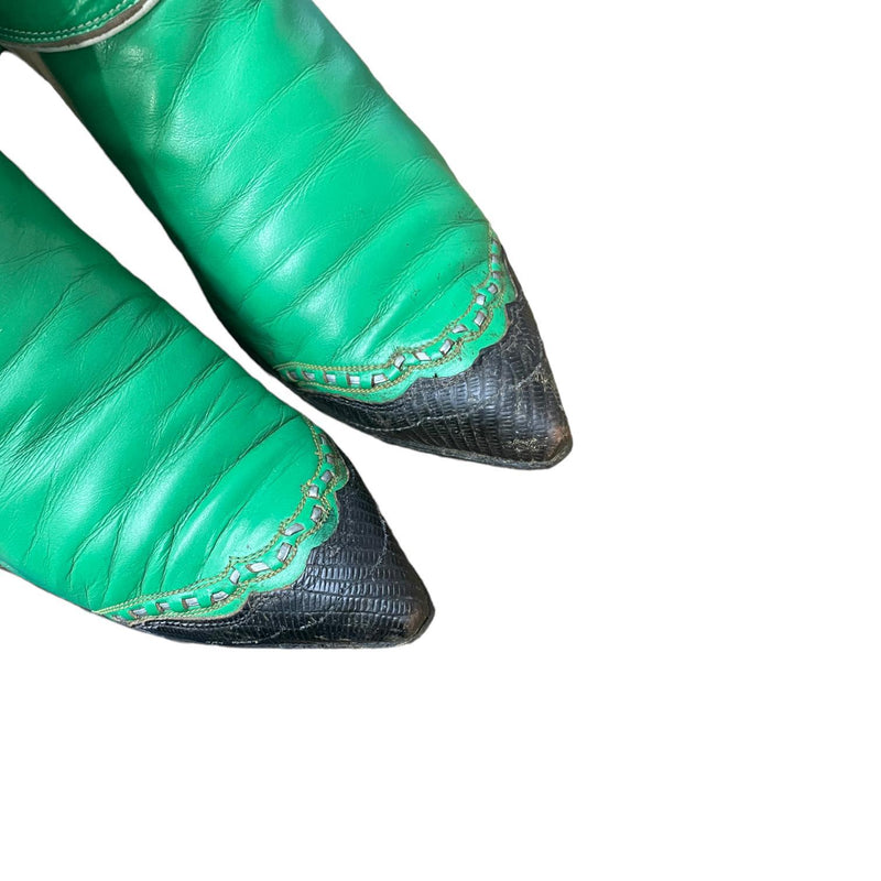 7.5 Green & Black Canty Boots®
