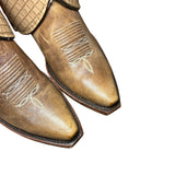 7 Brown & Quilted Leather Canty Boots®